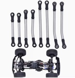 Stainless Steel Clearance Chassis Suspension Links and Steering Links Set for TRX4M