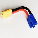 Adapter Wire XT60 female to EC3 Male 14AWG 50mm