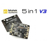 Matek V3 5in1 Power Distribution Board / PDB Hub With Dual BEC-5V/12V LED Controller Tracker Low Vol
