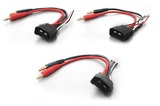  TRX Traxxas ID Charge Cable 4.0mm banana 2S/3S/4S 14AWG 150mm