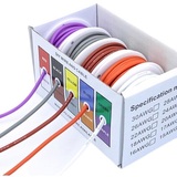  Flexible Silicone wire with DIY color box white/brown/grey/orange/purple